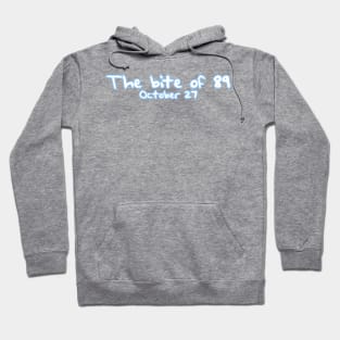 The Bite of 89 October 27 (White and Blue) Hoodie